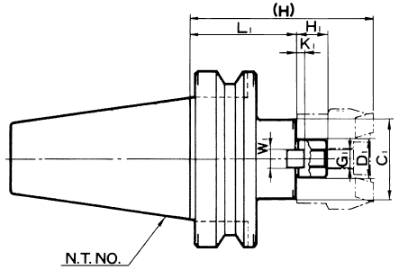 正面フライスアーバC型/