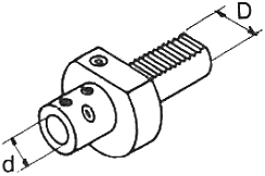 サイドロックホルダE1型(オイルホールドリル用)